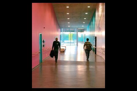 Corridors are colour coded to aid orientation